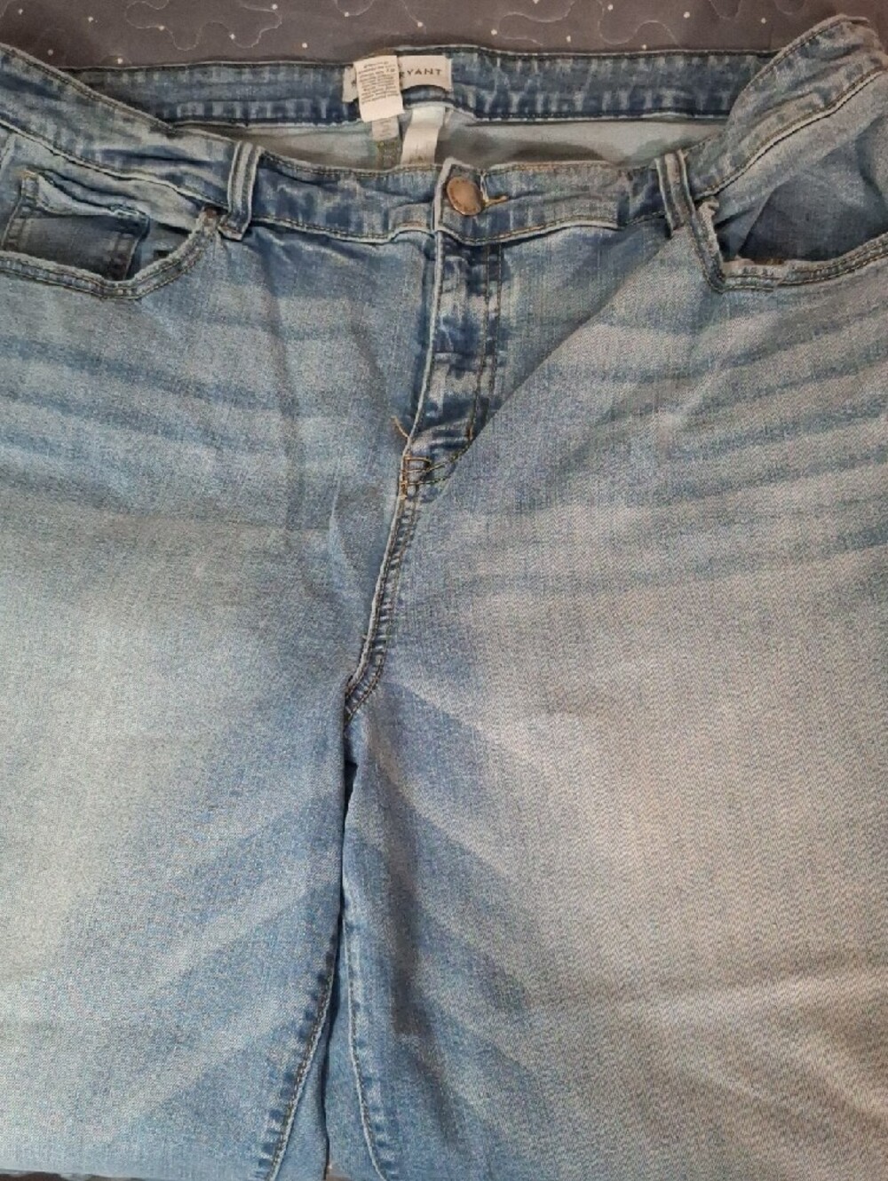 Lane Bryant Flex Magic Waistband Mid Rise Wide Leg Crop Jeans size 18 - Picture 3 of 6